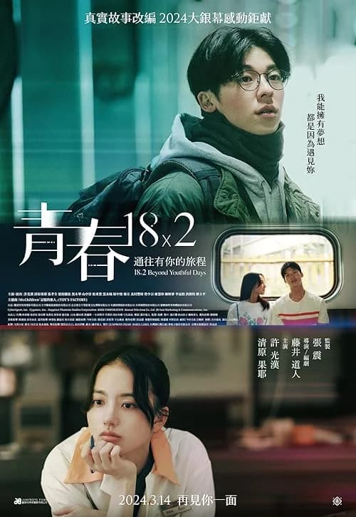 18×2 Beyond Youthful Days film posteri