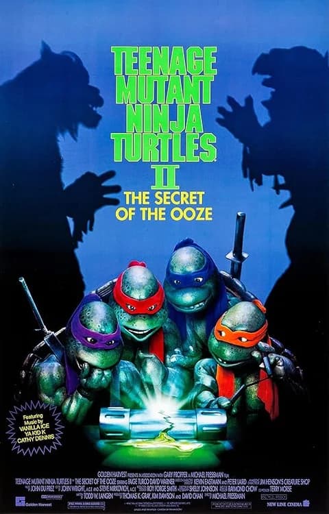 Teenage Mutant Ninja Turtles II: The Secret of the Ooze film posteri