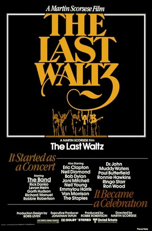 The Last Waltz film posteri